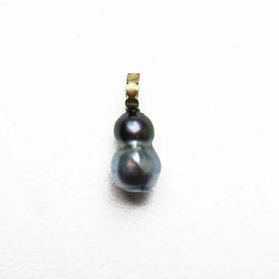 ふるさと納税 座間味村 kerama pearl × marumaru charm top / K18 T-25