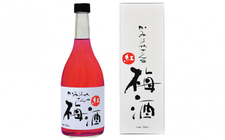 かみはやさんの梅酒 ＜紅＞ 720ml 4本 アルコール度数11％ / 梅 うめ 梅酒 酒 紀州南高梅 南高梅 和歌山 紀州産 完熟梅 本格梅酒 ギフト プレゼント お土産 手土産 贈答 お歳暮 リキュール 【okh024】