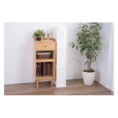 ふるさと納税 恵那市 ダストボックススリム　分別3段　ホワイト 1個 |  | 02