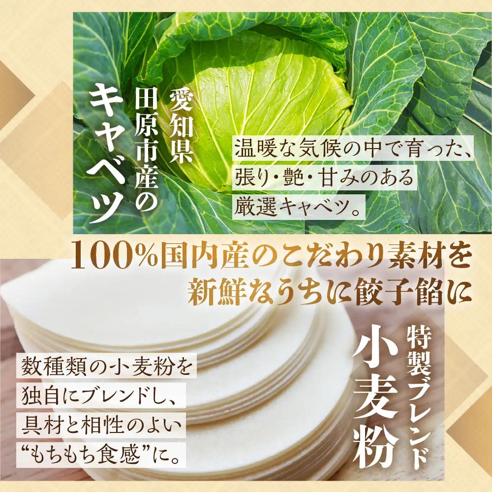合計70個！専門店の生餃子・男前餃子