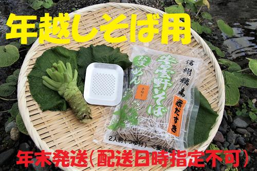 
            【年越しそば用】　藤屋わさび農園　生わさびとそばセット
          