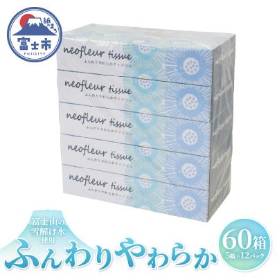 ふるさと納税 富士市 スリムボックスティッシュ 5箱 12パック 消耗品 備蓄 ティッシュペーパー[sf077-156]