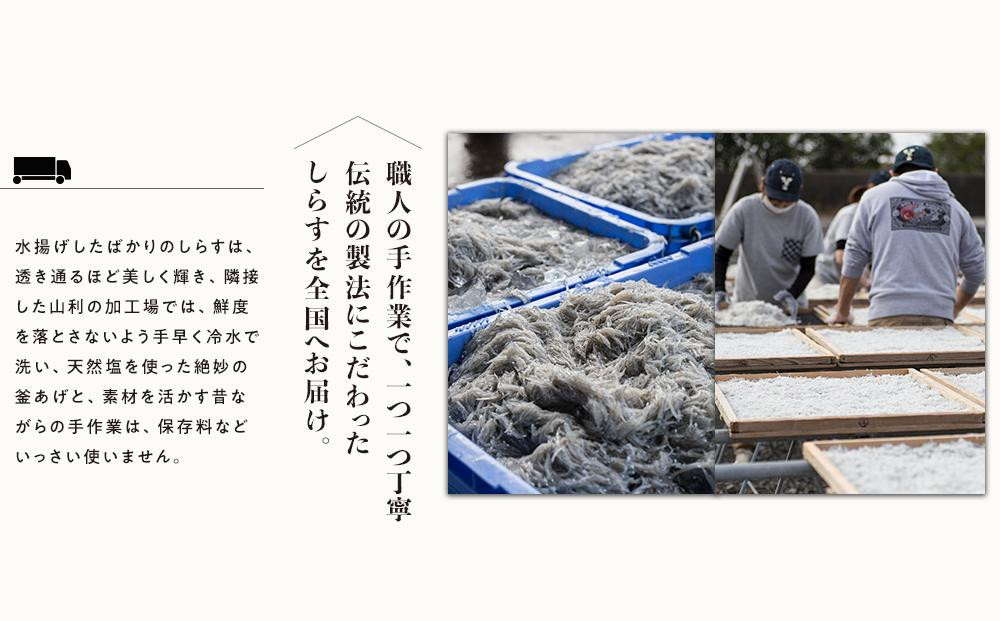 七代目 山利 釜あげしらす 310ｇ 天日干しちりめん 230ｇ パック入り お試しセット 秋しらす 【2025年発送】
