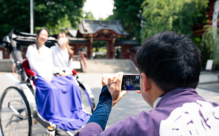 No.600 秩父花鳥風月　人力車ペア乗車券　40分