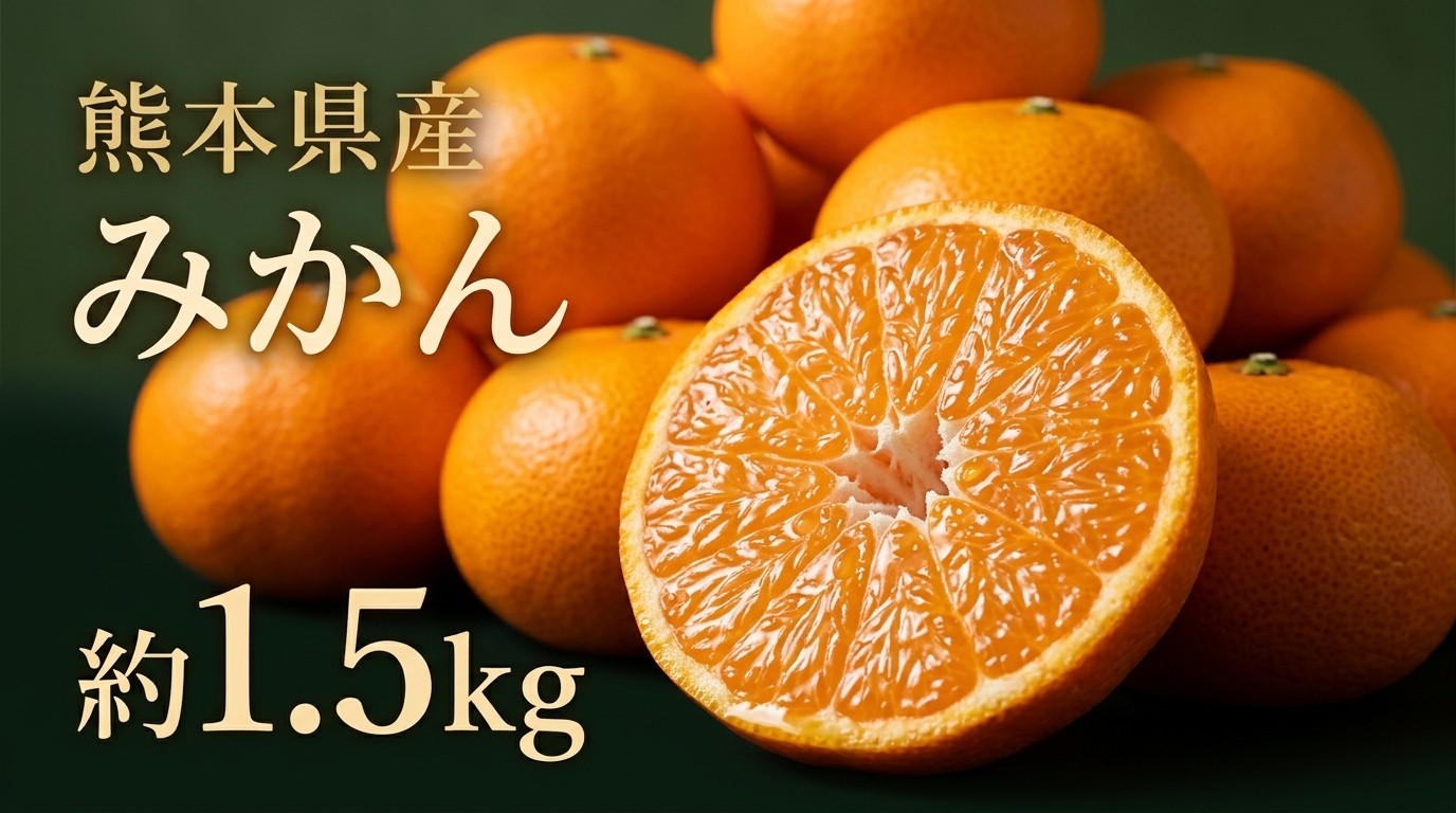 
                  贈答用 熊本県産 みかん 約1.5kg 果物 くだもの フルーツ 柑橘系 柑橘類 みかん ミカン 果汁 果肉 国産 贈り物 贈答品 鮮度 【 2026年11月上旬発送開始 】
                