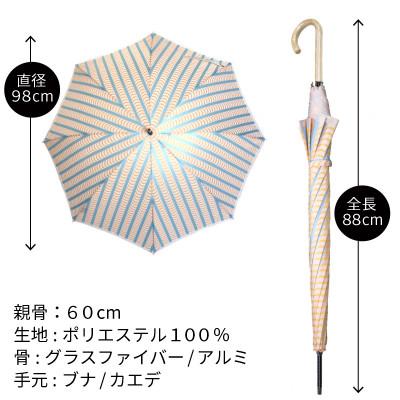 ふるさと納税 都留市 婦人長傘 StigL. ドレープ(オレンジ) 槙田商店の職人が作る日本製の晴雨兼用婦人傘 |  | 03