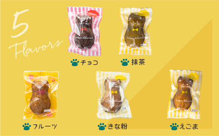 【スイーツ】5種の子猫のパウンドケーキ 10個 / スイーツ ケーキ 