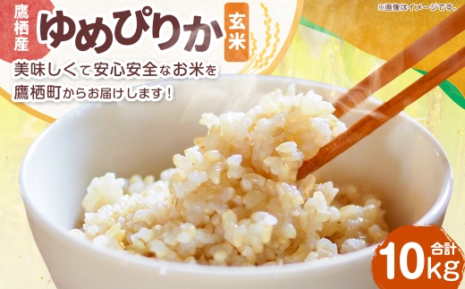 【令和8年産】 ゆめぴりか（ 玄米 ） 10kg 北海道 鷹栖町 ferme satake 【2026年9月下旬より順次発送開始予定】 米 コメ こめ ご飯 玄米 お米 ゆめぴりか コメ 玄米