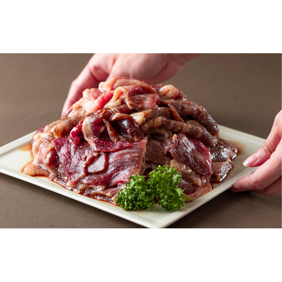 北海道産 黒毛和牛 みついし牛 味付け焼肉 計 1kg (各250g タレ込)