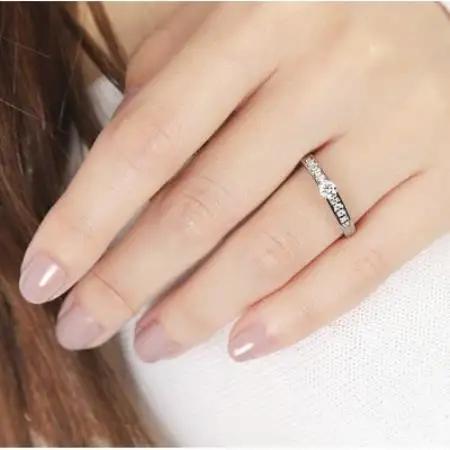 プラチナ ダイヤモンドリング 0.26CT  R3799DI-P2 #12【配送不可地域：離島・沖縄県】【1754235】