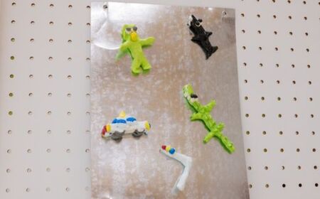 691 ねりねりマグネット 5種セット 動物 障害がある方の手作りマグネット【社会福祉法人 茨城補成会】