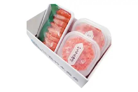 いくら醤油漬け(鮭卵)70g×2P(計140g)、甘口たらこ200g×1P A-11150