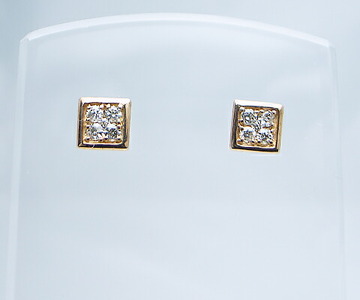 ピアス 天然ダイヤ 0.2ct【K18ピンクゴールド】p-16（KRP）G66-1410【ピアス ジュエリー ピンクゴールド ギフト】