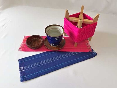 チケット 体験利用券 はた織り 2名様 ロングコースター｜機織り体験