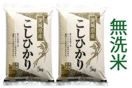 【令和7年産】稲敷市産 コシヒカリ 無洗米 10kg (5kg×2袋)｜お米 おこめ こしひかり 精米 無洗米 直送 稲敷 茨城 [1910]