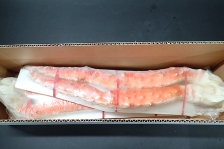 ＜12月8日決済分まで年内配送＞ボイルたらばがに脚約1kg(脚2本シュリンク)×2P(エアブラスト凍結) D-14051