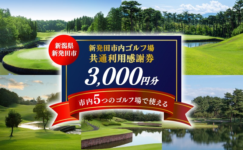 
                  ゴルフ場 新発田市 利用券 3,000円分 (1,000円×3枚)  感謝券 ゴルフ チケット 新潟 市内 利用 可 ゴルフ場利用券 プレー券 施設利用券 ごるふ golf ギフト プレゼント 贈答 北陸 温泉 旅行 旅行券 宿泊券 利用券 宿泊 月岡 運動 スポーツ 大人
                