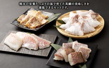 熊本県産真鯛の詰め合わせ【FireshR】 3種 セット 合計11パック