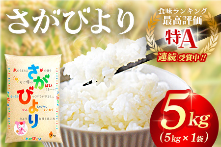 令和6年産 さがびより 5kg【さがびより 米 お米 ごはん ご飯 白米 精米 ブランド ランキング 特A米 県産米 美味しい】A2-A082004