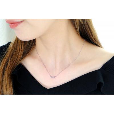 ふるさと納税 昭和町 【0.12ct】PT900 グラデーション ダイヤモンド ネックレス |  | 03