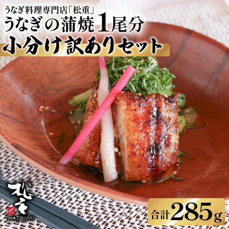【ふるさと納税】うなぎ 蒲焼 1尾分 小分け 訳あり セット 送料無料 土用 丑の日 うな重 うな丼 ひつまぶし 惣菜 魚 おかず タレ 国産 うなぎの松重 鹿児島市 土産 贈り物 プレゼント ギフト 贈答