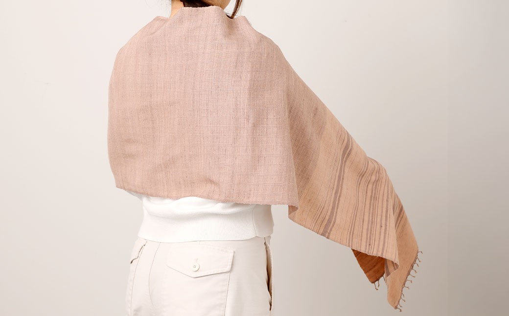 太宰府の梅染め紬ストール