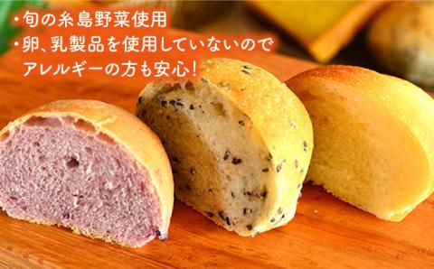 【全6回定期便（月1回）】身体がよろこぶパンセット（卵・乳製品不使用）【天然パン工房楽楽】 【いとしまごころ】 [AVC006]