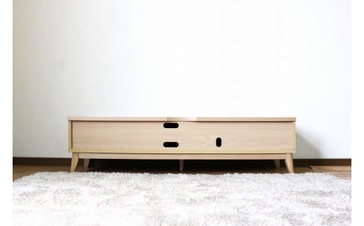 【開梱・設置】アゼル 150cm テレビボード（ナチュラル）　AX001