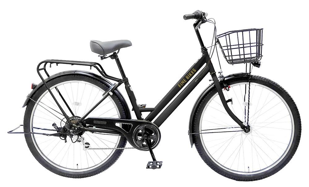 完成品でお届け！ シティサイクル 27.5インチ 通勤 通学 オートライト シマノ製外装６段変速 《5月中旬頃発送》［京都 自転車 シティサイクル 人気 おすすめ スポーツ アウトドア ツーリング ブランド メーカー］FAT-FBFT2756【マットブラック(K41T)】 261009_A-PW004VC03