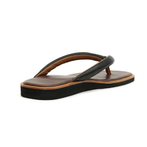 TUっKAKE BR/BL（ブラウン/ブラック）　ユニセックス ファッション 靴 シューズ 栃木レザー つっかけ XS（23.5〜24.0cm）