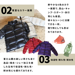 高品質 ダウンジャケット 900フィルパワー メンズ 日本製 Mind 超軽量 羽毛 XLサイズ レッド 