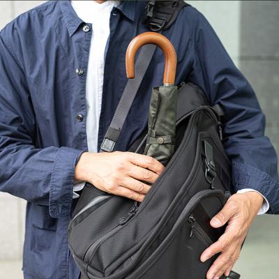 ふるさと納税 都留市 紳士折りたたみ傘　MAKITA STANDARD　カーキ|槙田商店の職人が作る日本製のメンズ高級傘 |  | 03