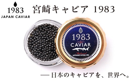 【12ヶ月定期便】宮崎キャビア MIYAZAKI CAVIAR 1983 20ｇ×12ヶ月 国産「ジャパン キャビア」＜54-1＞1年定期便 魚介類 魚卵 高級珍味 ギフト 宮崎県西都市