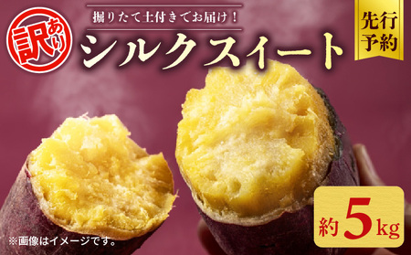 さつまいも 訳あり シルクスイート 約 5kg 土付き さつまいも