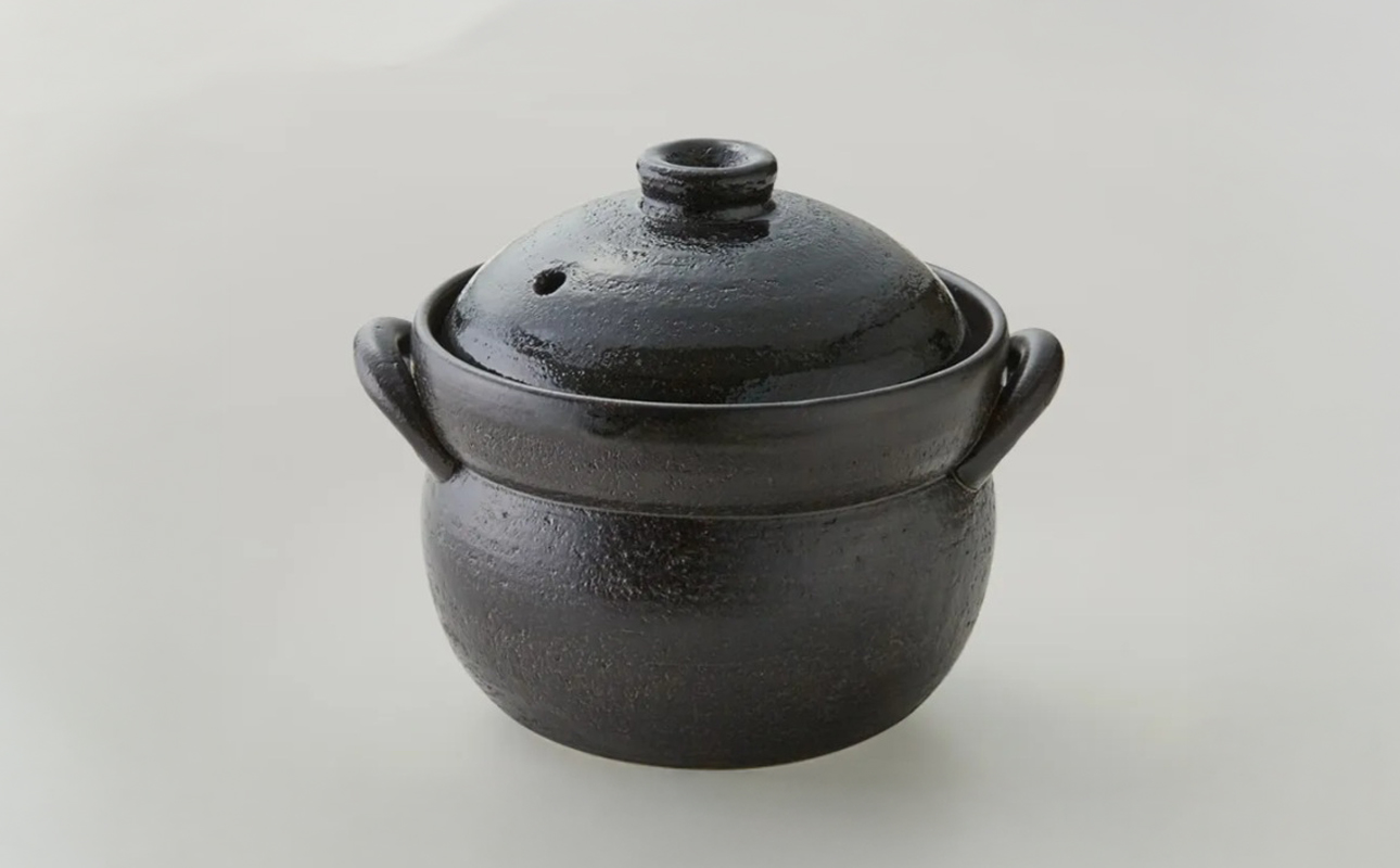 【萬古焼（ばんこやき）】ご飯鍋 ４合 （直火専用）