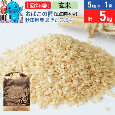ふるさと納税 美郷町 おばこの匠 秋田県産あきたこまち 5kg(玄米)|01_ymh-120501