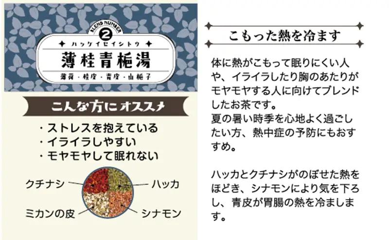 薬膳茶 薄桂青梔湯 5個 薬膳茶