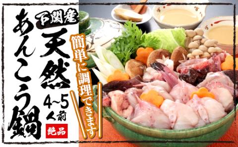 下関産　天然あんこう鍋【4～5人前】