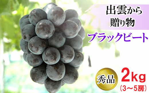 [農家直送]厳選ブラックビート2kg箱（3～5房）[持田農園] 322032_EB003