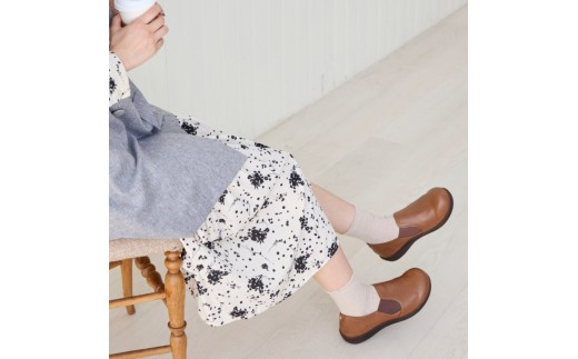 コンフォートスリッポン｜キャメル L(24.0cm) レディース スリッポン 幅広 甲高 外反母趾 ゆったり幅 大人気 靴