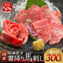 【ふるさと納税】【 国産 】阿蘇肥育 霜降り 馬刺し 300g 熊本県 阿蘇 肥育 希少 国内産 馬刺し 冷凍 馬肉 定番 熊本特産 多良木町 ばさし 肉 赤身 国内産 九州 熊本県産 冷凍配送 熊本 熊本県 多良木町 定期便 送料無料