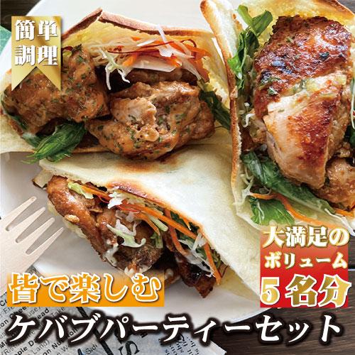 【ふるさと納税】ケバブサンド セット 約5名分 ケバブチキンステーキ 230g×3食 ピタパン×5枚 肉料理 鶏肉 温めるだけ 惣菜 お手軽 簡単 ギフト 贈り物 ホームパーティー | 食品 おかず 加工食品 洋食 人気 おすすめ 送料無料