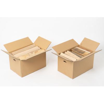 ふるさと納税 東川町 キャンプに最適!広葉樹の薪2箱セット　短手:280mm【0087-004-02】