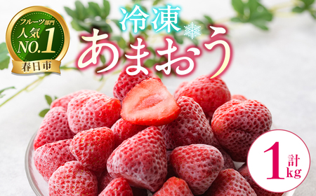 冷凍あまおう (計1kg) スピード発送 いちご イチゴ 苺 あまおう 冷凍いちご 冷凍イチゴ 国産 福岡県 果物 フルーツ アイス ジャム 冷凍フルーツ ＜離島配送不可＞【ksg1785】【うるう農園】