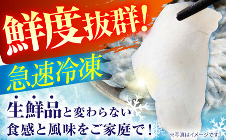 とらふぐの刺し身＆ヒラメの薄造り 大皿×各1枚 計250g [SFJ027] ふぐ