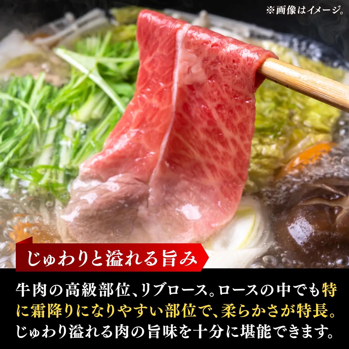 【柔らかい霜降り！】長崎和牛 リブロース スライス 約500g【黒牛】[DBZ006]