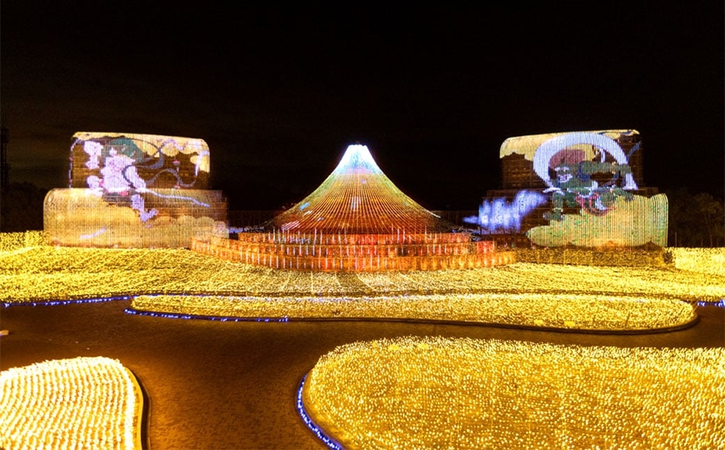 なばなの里 イルミネーション特別入村券 4名様分（ベゴニアガーデン入場券付）  ／ イルミネーション チケット イベント 入場券 券 利用券 夜 4人 4名 グループ 家族 【2026年4月下旬まで発