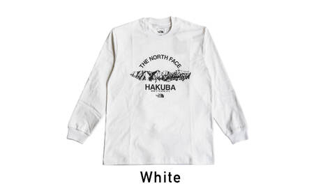 THE NORTH FACE　長袖Tシャツ　XL　ホワイト