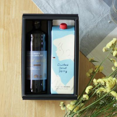 ふるさと納税 和泉市 クラッシュドデカフェゼリーとデカフェオレベース【無糖】2本セット 自家焙煎 カフェインレス 季節限定