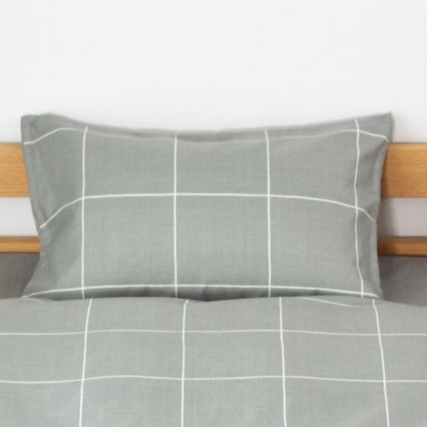 ホームコーディ　まくらカバー（柄） 43cm×63cmまくら用 グリーン1 イオンリテール 寝具